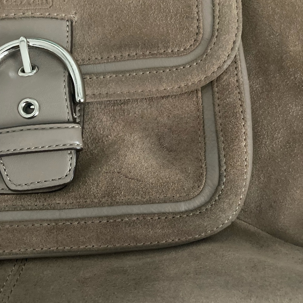 Suede Coach Purse - Picture 10 of 11